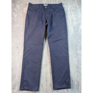 Peter Millar Pants Mens 34x32 Blue Eb66 Performance Chino Golf Casual Tech